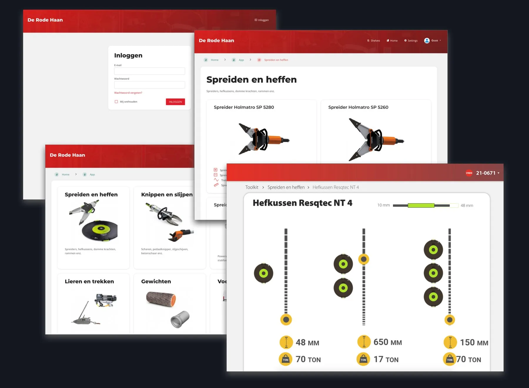 Screenshot of Rescue equipment learning system